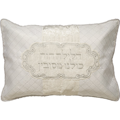 כרית הסבה ברוקט וקטיפה עם כרית מילוי גודל בינוני 30*45 ס"מ