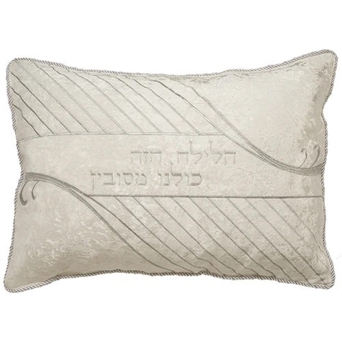 כרית הסבה ברוקט וקטיפה עם כרית מילוי גודל בינוני 30*45 ס"מ