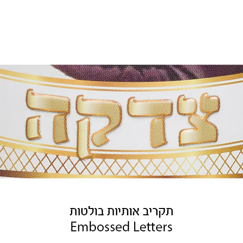 קופת צדקה פח מהודרת "הרבי מליובאוויטש" 10 ס"מ - Image 2