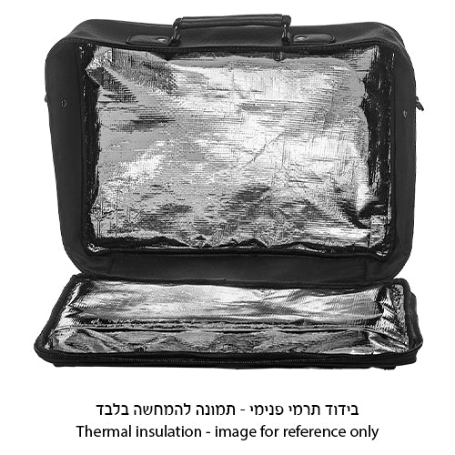 תיק טלית גוון שחור פיו מפואר עם ידית 36*43 - Image 3