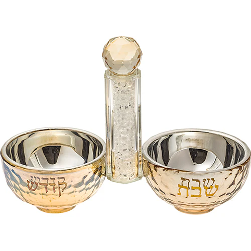 מלחית קריסטל מהודרת אבנים לבנות 10x14 ס"מ