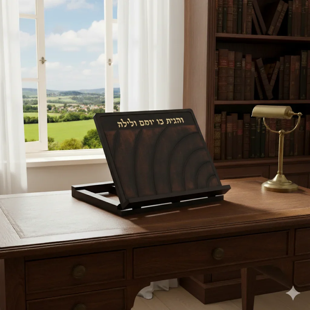 שטנדר מעץ עם פלקטה דמוי עור 38x30 - Image 2