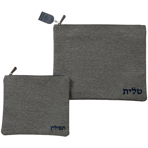 סט טלית תפילין דמוי עור 36*29 ס"מ