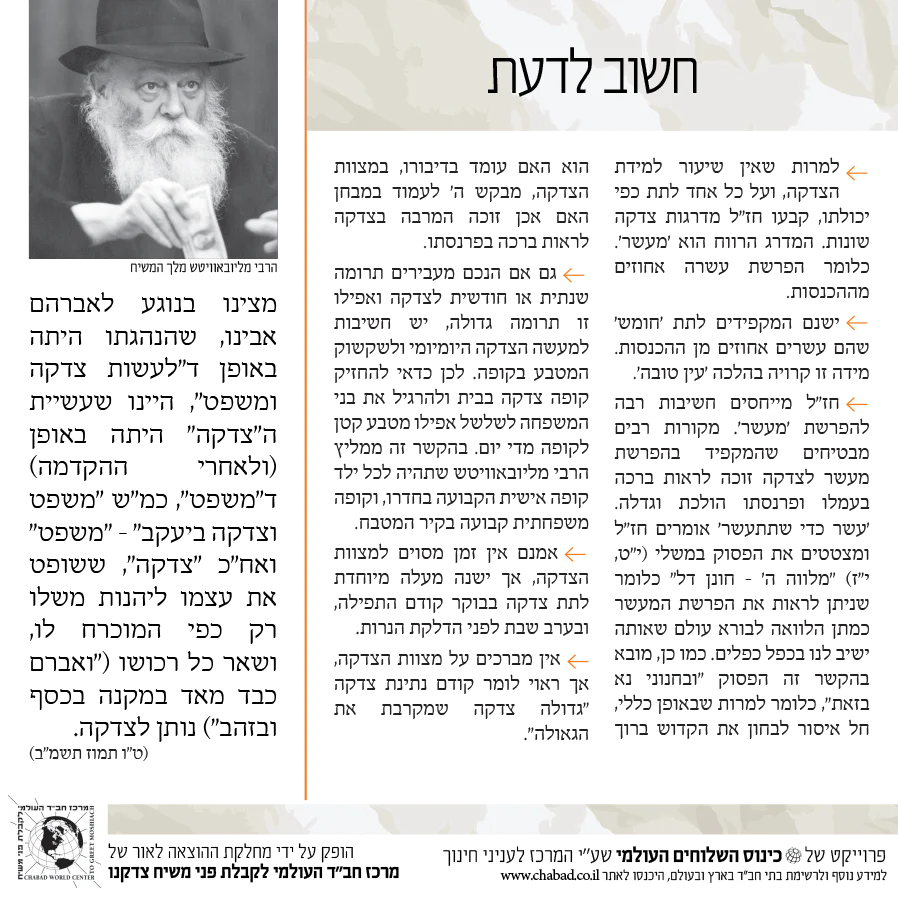 עלון הסברה על מבצע צדקה - Image 4