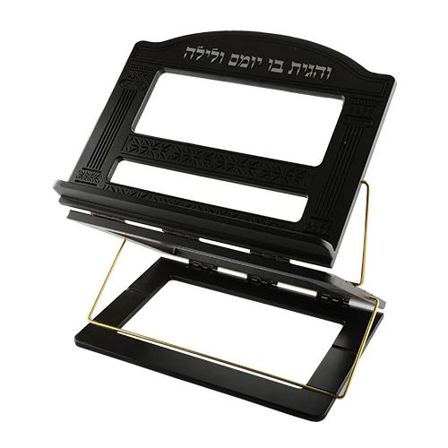 שטנדר מהודר מעץ מהגוני 3 קומות "שער וילנה" 30X40X7 ס"מ