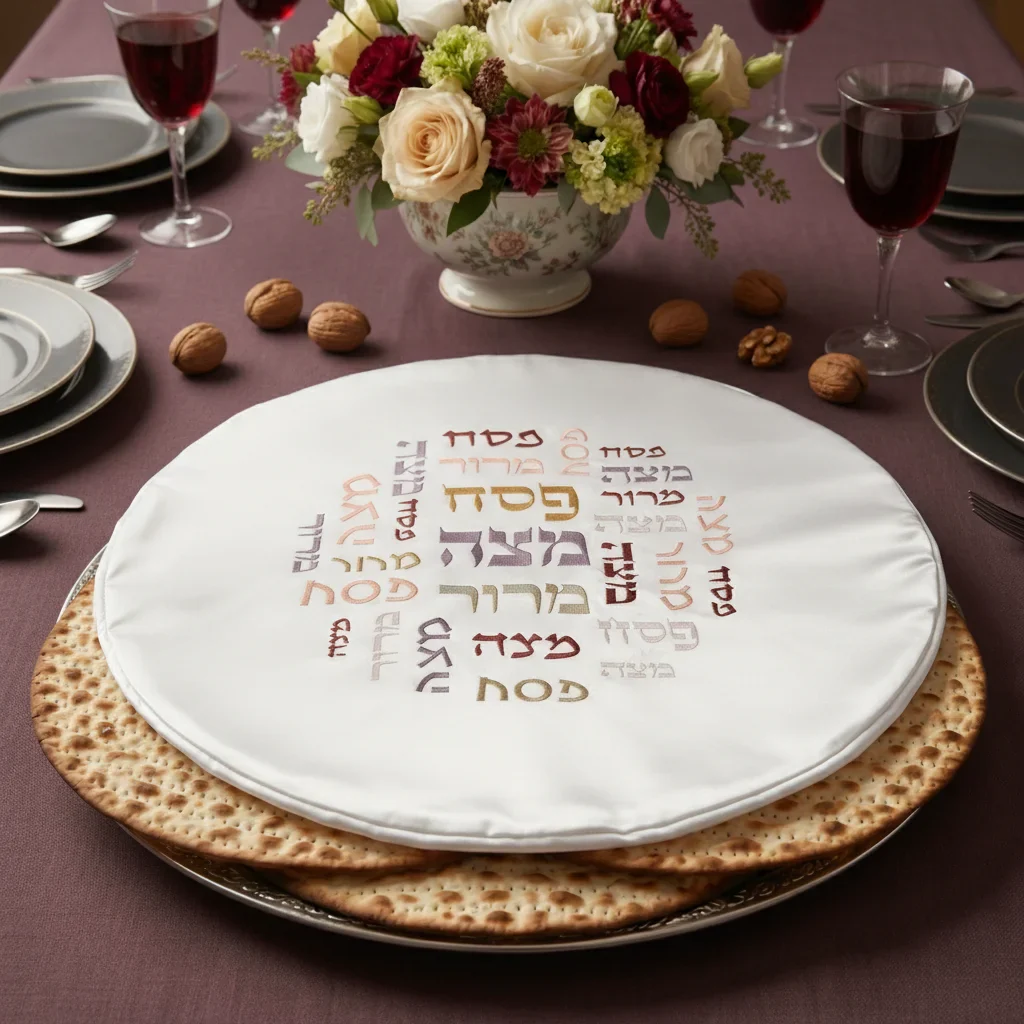 כיסוי פסח מודפס מהודר 45 ס"מ - Image 2