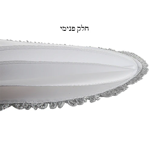 כיסוי פסח סטן עם רקמה כחולה - Image 3
