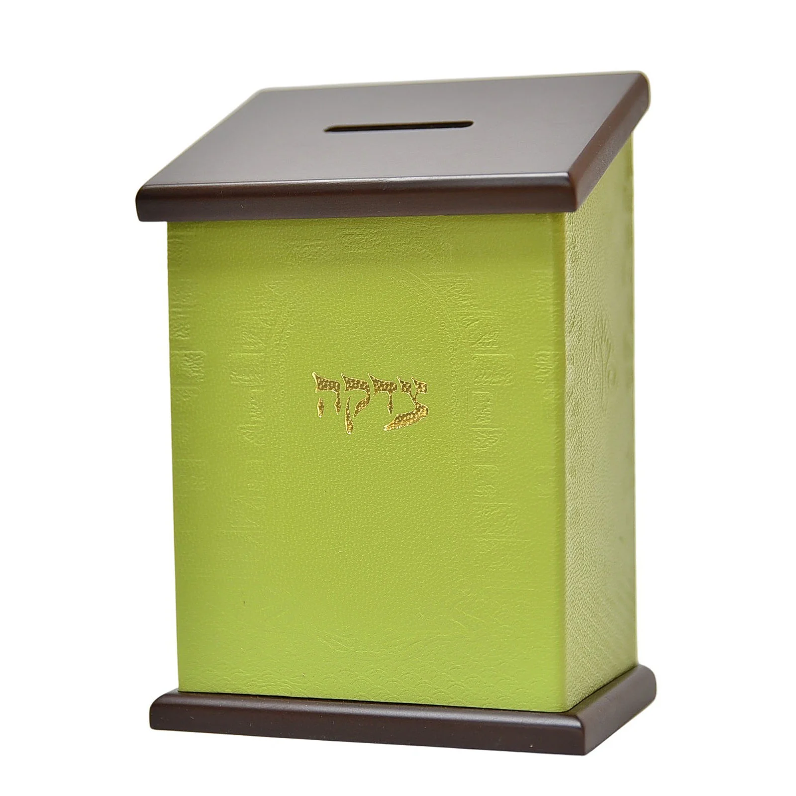קופת צדקה מעץ ועור איכותי לתליה או לשולחן - Image 17