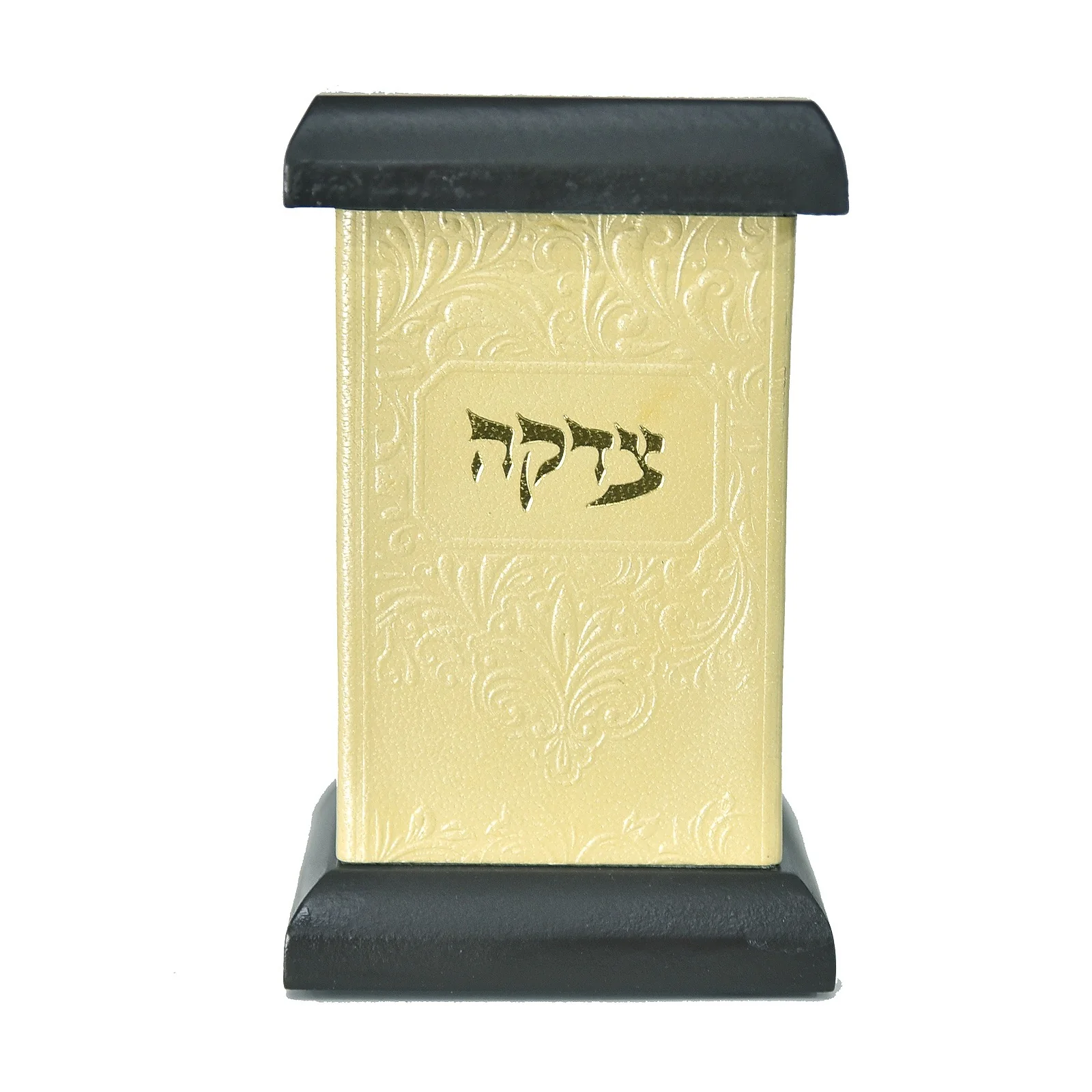 קופת צדקה מרובעת שולחנית בציפוי עור - Image 8
