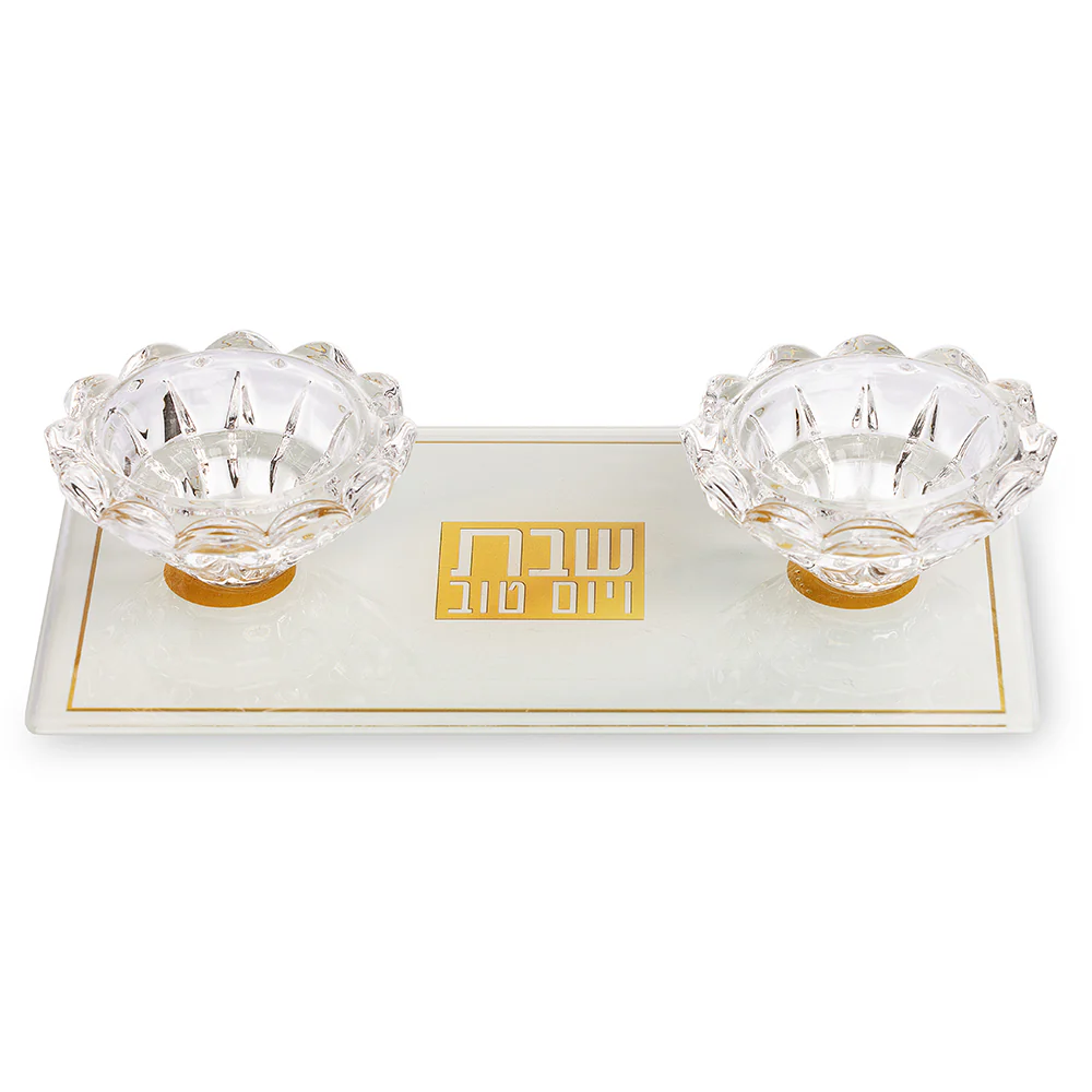 פמוטי זכוכית 10X18 ס"מ